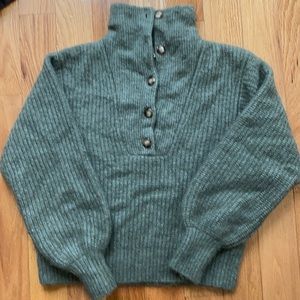 NWT Sezane Micky Jumper Khaki